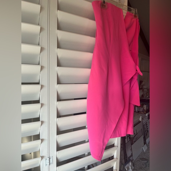 Pink strapless dress with a tie wrap Impeccable Pig - Picture 2 of 10